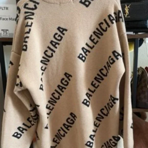 Balenciaga logo crew-neck jumper